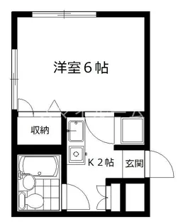 IMPERIAL八番館【1階】の間取り