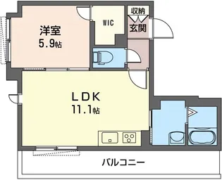 Rose Wood(ローズウッド)【2階】の間取り