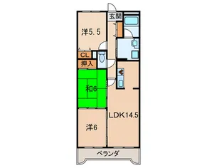 ドミ-ルタワ-幸大【8階】の間取り