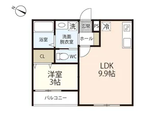 ViVi廿日市【1階】の間取り