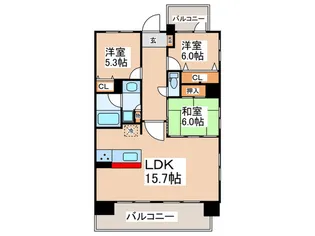 アービング川口【8階】の間取り