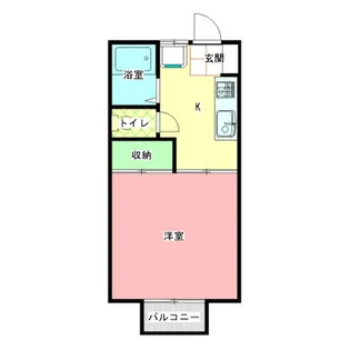 あけぼのコーポC棟【1階】の間取り
