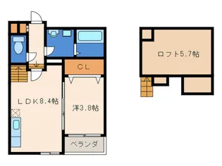 ARCBLISS九大学研【2階】の間取り