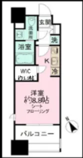 パークアクシス福岡県庁前【2階】の間取り