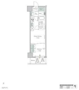 ワンルーフレジデンス中野【2階】の間取り