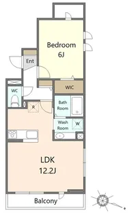 ロイジェント大岡山【2階】の間取り