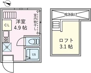 アーバンプレイス代々木公園【2階】の間取り