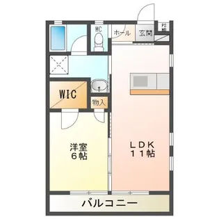 フロンティア B【2階】の間取り