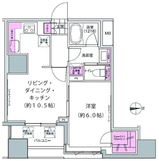 プレジリア東日本橋【2階】の間取り