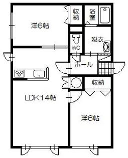ライフ春光参番館【1階】の間取り