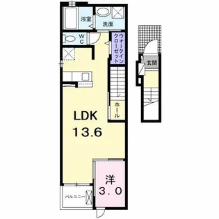 ベルアルモニー【2階】の間取り
