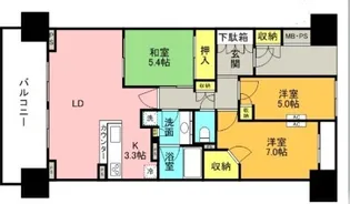 ブランズシティ守谷【15階】の間取り