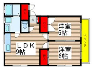 ボビ-ハイツ【2階】の間取り