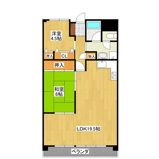 アンファミーユ西小路【2階】の間取り