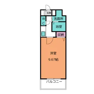 NONAMI RISE【7階】の間取り