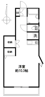 トラスティ上鷺宮【1階】の間取り