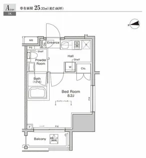 プラウドフラット浅草雷門【6階】の間取り