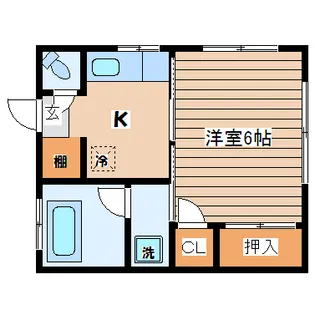 第一豊荘【2階】の間取り