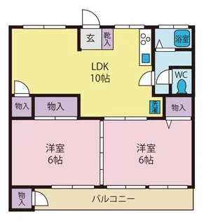 マンションカイゼル【3階】の間取り