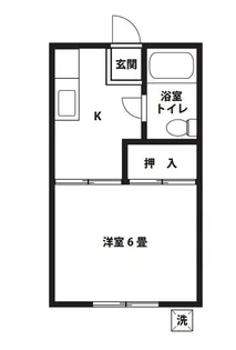フェリスタ上矢部【2階】の間取り