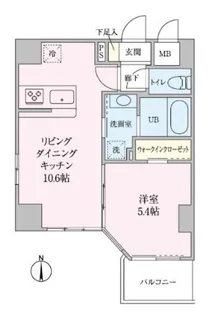 アビタシオン菊川【3階】の間取り