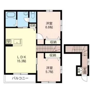 カーサ ドマーニ【2階】の間取り