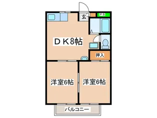 QUEEN S 2【2階】の間取り