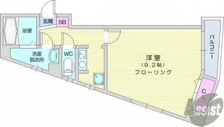 エルシャフト【3階】の間取り