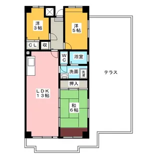 アーバンドエル杁中【9階】の間取り