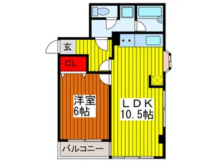 ロワイヤル田中【3階】の間取り