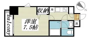 メゾン・ド・ヴィレ日本橋浜町【4階】の間取り