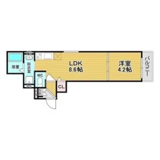 グリッター上新庄【2階】の間取り