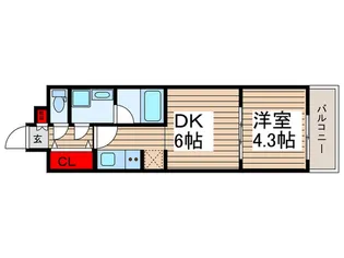 QUALITAS大島【2階】の間取り