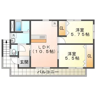 Jハウス【2階】の間取り