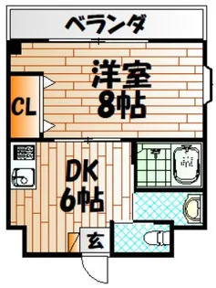 第61川崎ビル【5階】の間取り