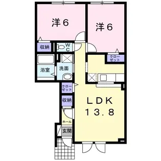 ウィステリア【1階】の間取り