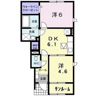 アネシスII【1階】の間取り