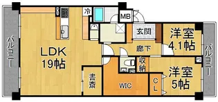 ステイツ苦楽園ガーデンヒルズ【5階】の間取り