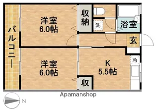 ビバリーハウス早出A【1階】の間取り