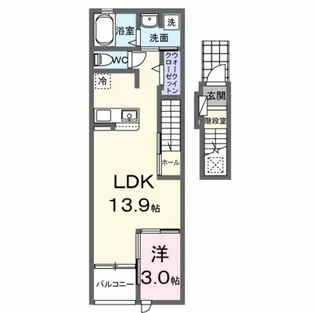 エターナル ヴィレッジIII【2階】の間取り