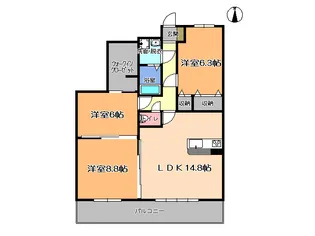 フォルテ【11階】の間取り