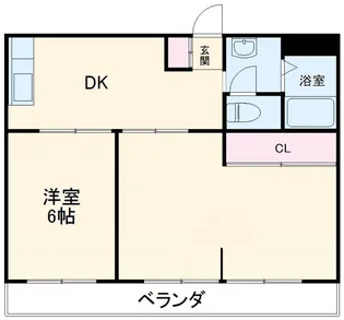 シティーハイツEi-II【1階】の間取り