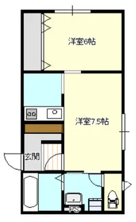 ルミエール山王台II【2階】の間取り