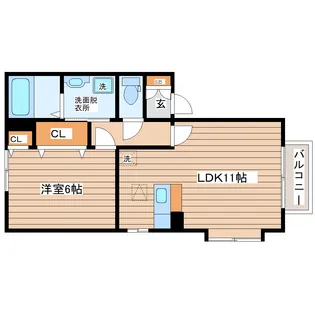 Ratoon B棟【2階】の間取り