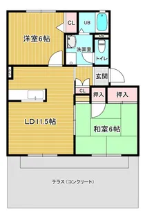 グリーンライフ西武庫【1階】の間取り