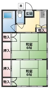 丸晃ハイツ【2階】の間取り