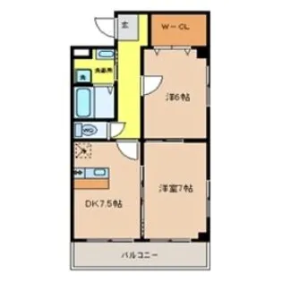 アニヴェルセル【1階】の間取り