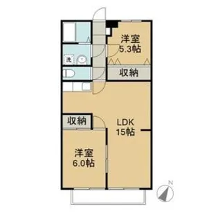 ラヴィーヌ水谷【3階】の間取り