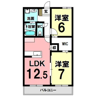 アレリア・ポレーヌ【3階】の間取り
