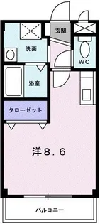 プラードアロージョ【1階】の間取り